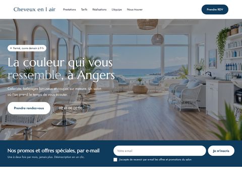 Exemple de site de salon